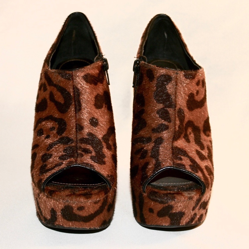 Bakers Leopard Print Wedges - Picture 3 of 3
